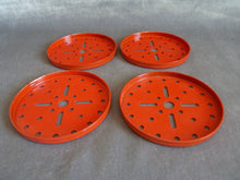 Charger l'image dans la galerie, Meccano 137 B lot de 4 boudins de roues rouges