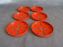 Charger l'image dans la galerie, Meccano 137 A  lot de 6 boudins de roues rouges