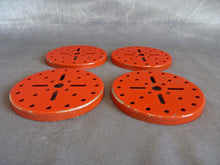Charger l'image dans la galerie, Meccano 137 B lot de 4 boudins de roues rouges