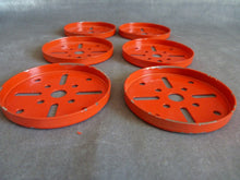 Charger l'image dans la galerie, Meccano 137 A  lot de 6 boudins de roues rouges