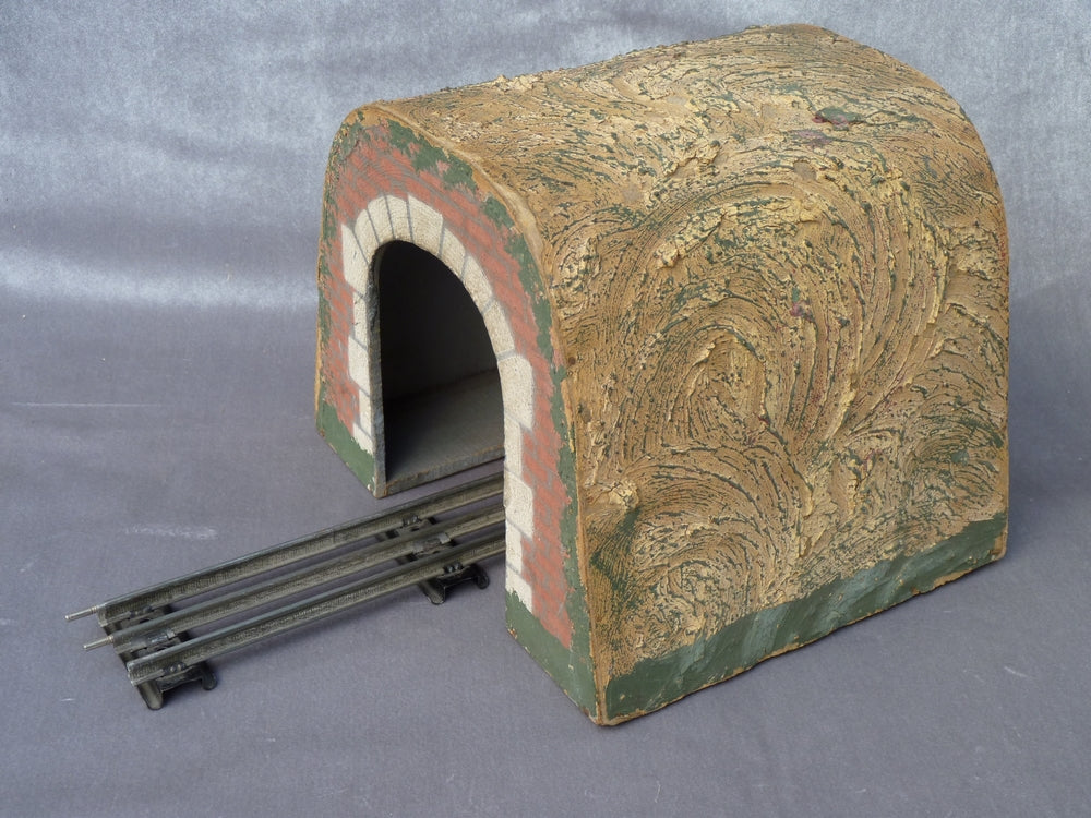 Tunnel Hornby échelle O – Avant-guerre – Bois, Carton Bouilli Et Composition – France