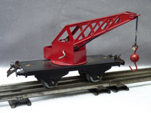 Charger l'image dans la galerie, HORNBY " wagon grue N°1 " rouge (dernier type) (0 vintage)