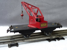 Charger l'image dans la galerie, HORNBY " wagon grue N°1 " rouge (dernier type) (0 vintage)