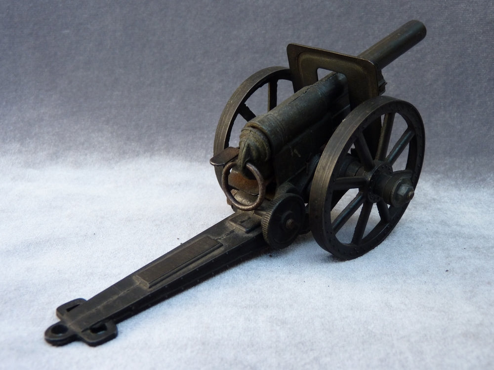 Jouet ancien Petit Canon à ressort pour soldat de plomb - eBay