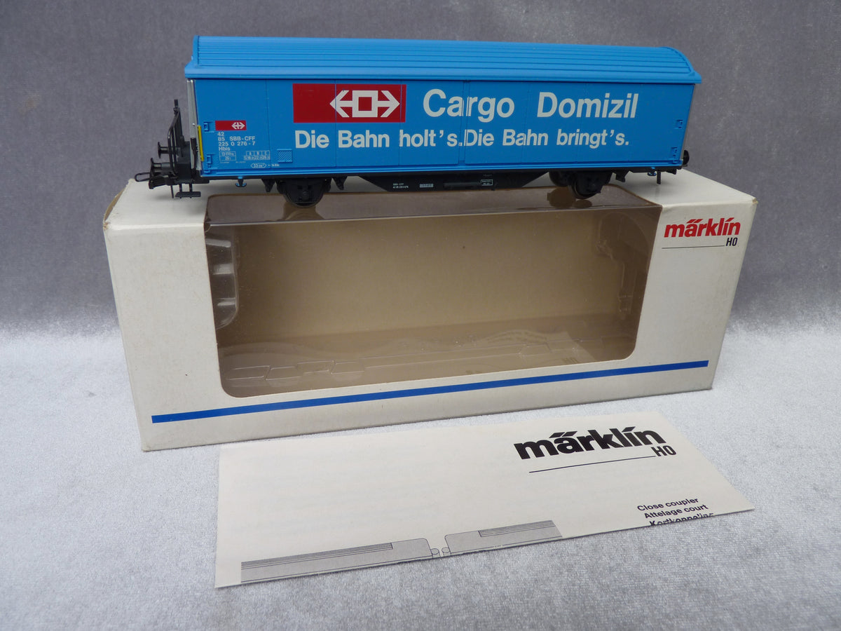 Märklin 4735 H0 Schiebewandwagen Cargo Domizil, SBB, OVP