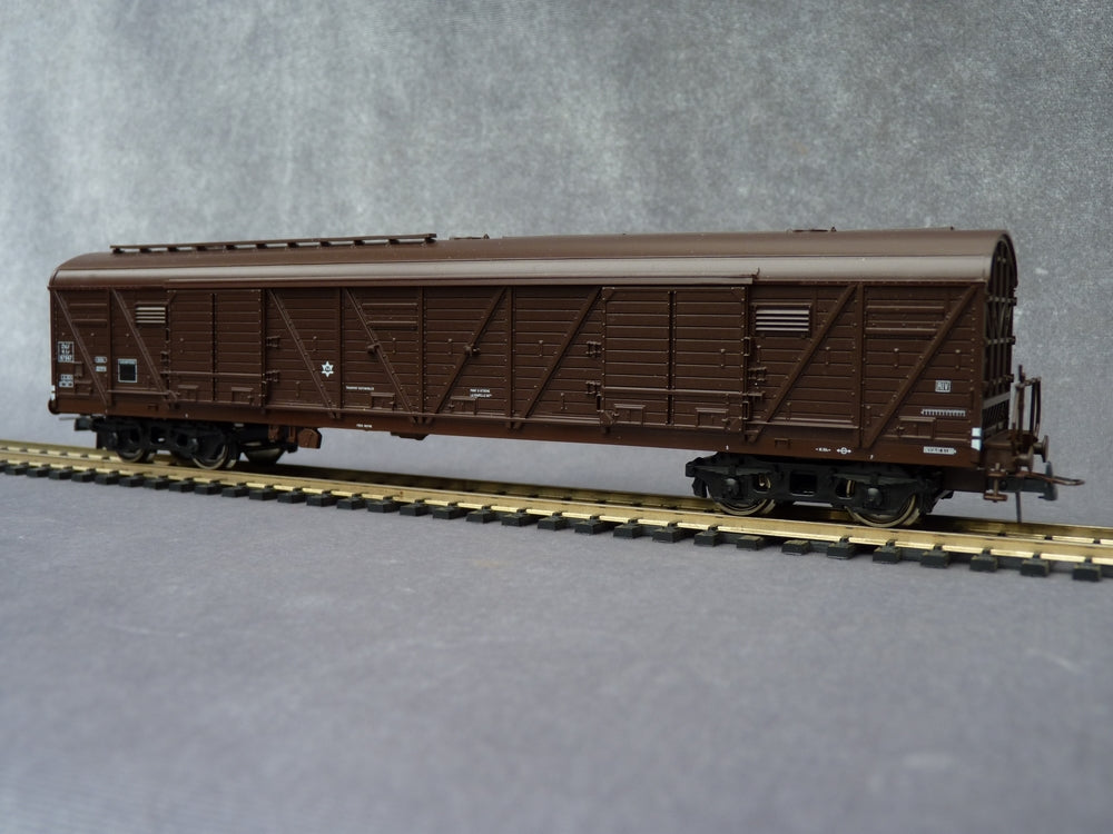 ROCO, RÉF 4373 C, Train Ho, SNCF, Wagon couvert à essieux, Bon État ROCO, RÉF 4373 C, Train Ho, SNCF, Wagon couvert à essieux, Bon État