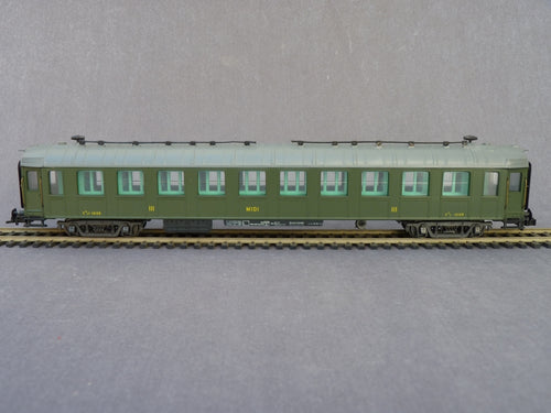 FRANCE TRAINS 256 - Voiture OCEM de IIIème classe type C10 à rivets de la Cie du MIDI