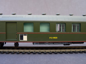 FRANCE TRAINS 293 - Voiture OCEM mixte IIIème classe bagages type C5D du PO MIDI