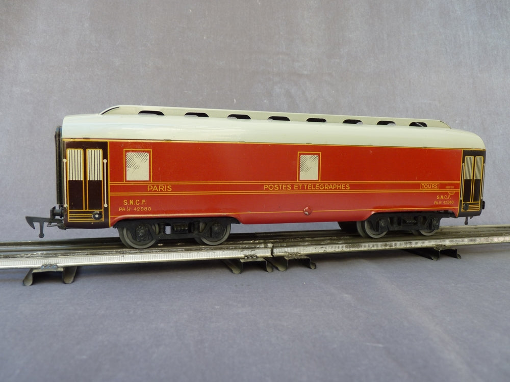 TRAINS JEP O VOITURE LITS CIWL SLEEPING CAR 1953 TÔLE Lg 29cm BON