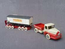Charger l'image dans la galerie, J.R.D. 123 - UNIC Izoard camion et remorque porte wagon KRONENBOURG (vintage 1960)