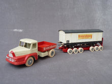 Charger l'image dans la galerie, J.R.D. 123 - UNIC Izoard camion et remorque porte wagon KRONENBOURG (vintage 1960)