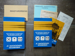 Hivatalos Menetrend - Nemzetközi Menetrend - Horaire des trains MAV Hongrie 1987-1988-