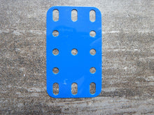 Charger l&#39;image dans la galerie, Meccano 194 - Lot de 5 plaques plastique flexibles bleues