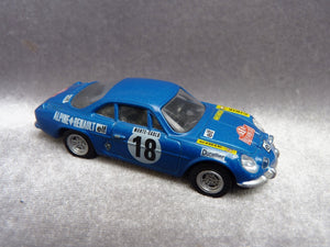 NOREV- RENAULT toys - ALPINE A 110 - Rallye Monte Carlo 1970 - 1/54