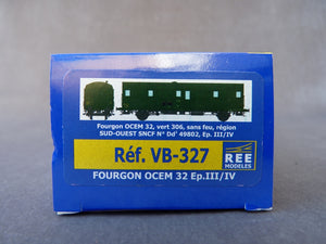 REE MODELES VB-327 Fourgon OCEM 32 SNCF Ep III/IV