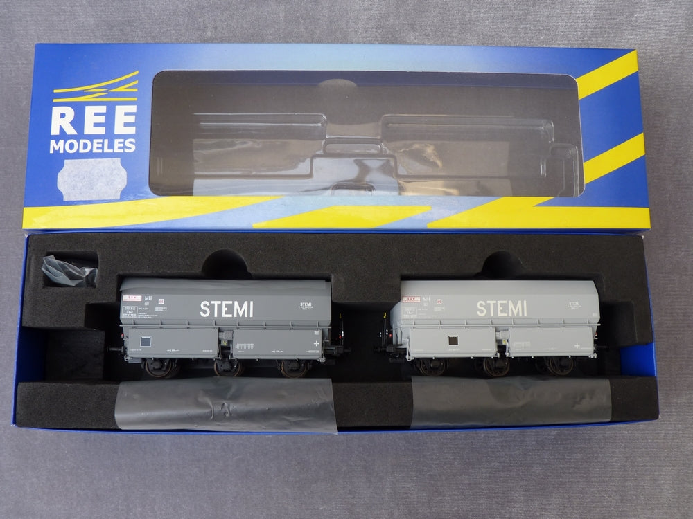 Ree Model REE MODELS WB-010 - paire de wagons à coke STEMI à 3 essieux de la SNC ...