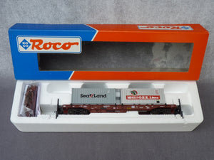 ROCO 46378 - Tiefladewagen wagon poche surbaissé de la DB