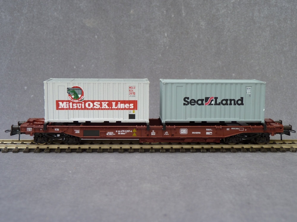 ROCO 46378 - Tiefladewagen wagon poche surbaissé de la DB