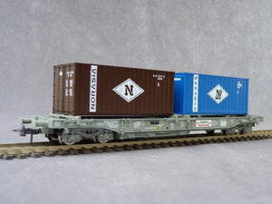 WAGON Kangourou avec remorque époque IV des SBB CFF WAGON Kangourou avec remorque époque IV des SBB CFF