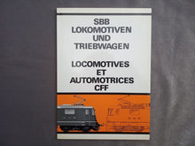Charger l'image dans la galerie, SBB Lokomotiven und Triebwagen - Locomotives et automotrices CFF - SBB-CFF 1981