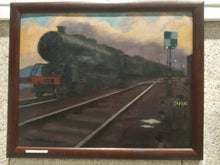 Charger l'image dans la galerie, SCHEFER Emile André - tableau train vapeur au crépuscule (vers 1915-1920)