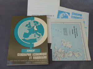 Géographie économique et ferroviaire du marché commun et de la Suisse - SNCF - Ed 1974