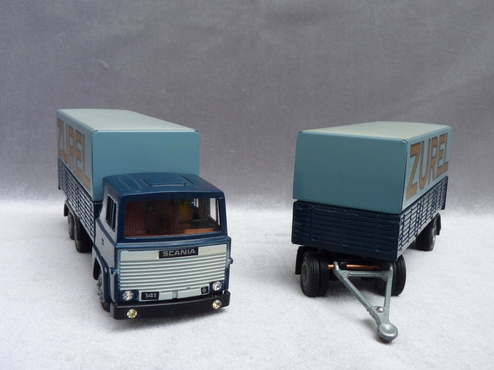Camion TEKNO Scania R1 Avec Remorque – Maury & Fils – 1/50 – Vert – Neuf