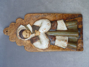 VALLAURIS TRIDENT terre cuite murale