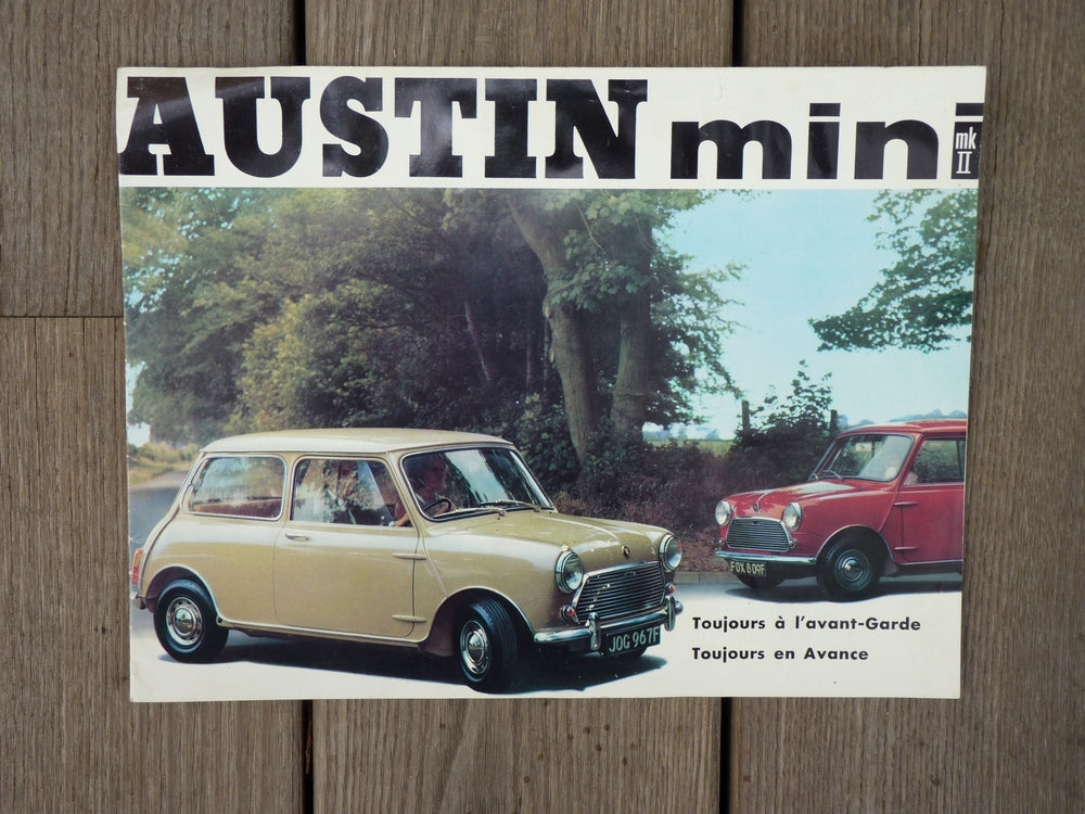 AUSTIN mini - Dépliant publicitaire (vintage)