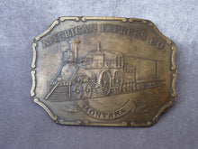 Charger l&#39;image dans la galerie, Boucle de ceinturon américaine ferroviaire &quot;American Express Co Montana&quot;