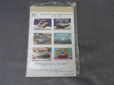 JALOPHI 48104 - Affiches automobiles NISSAN 1984-1985 - Echelle 1/87ème