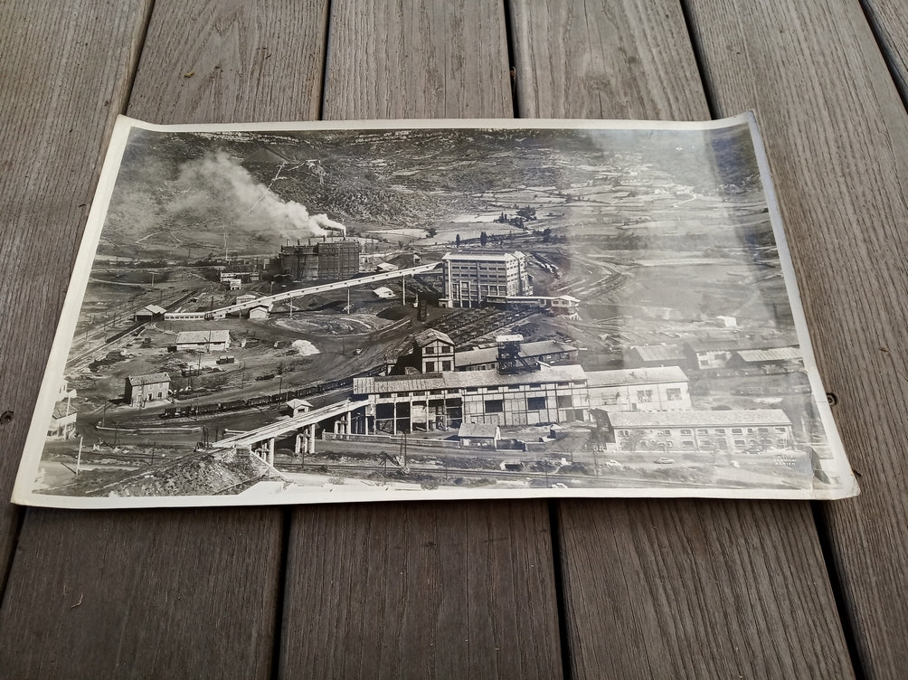Mine et centrale thermique du Bousquet d'Orb (Hérault) Photo aérienne Lapie 1957