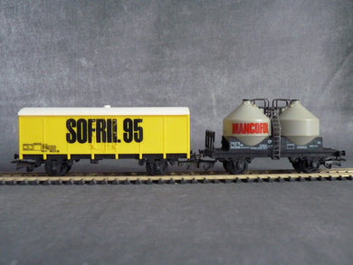 JOUEF HORS CATALOGUE - Rares wagons SOFRIL 95 et MANCOFOL (HO vintage)