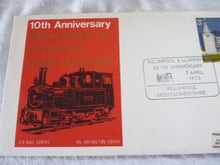 Charger l&#39;image dans la galerie, Enveloppe ferroviaire 1er jour 10 th anniversary Welshpool Llanfair Railway