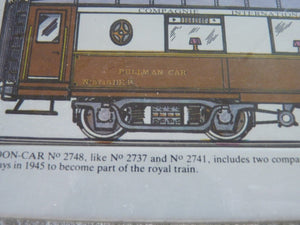 Découpage train SUD - EXPRESS C.I.W.L. en carton fort texte anglais