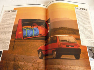 Prospectus Citroën AX - Année modèle 1987