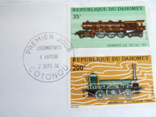 Charger l&#39;image dans la galerie, Enveloppe ferroviaire 1er jour - République du Dahomey