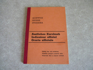 Amtliches Kursbuch - Indicateur Officiel - Suisse -  Orario Ufficiale - réédition Minirex 1977 de l'indicateur de 1939
