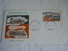 Charger l&#39;image dans la galerie, Enveloppe ferroviaire 1er jour République du Mali 1974