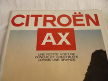 Charger l&#39;image dans la galerie, Prospectus Citroën AX - Année modèle 1987