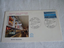 Charger l&#39;image dans la galerie, Enveloppe ferroviaire 1er jour Metro Regional RER  n° 929  1975