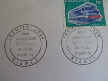 Charger l&#39;image dans la galerie, Enveloppe ferroviaire 1er jour République du Niger n° 01141