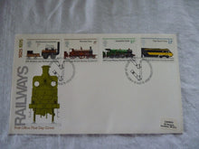 Charger l&#39;image dans la galerie, Enveloppe ferroviaire 1er jour First day cover 150 ans British Railways 1825 - 1975
