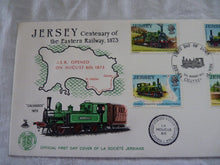 Charger l&#39;image dans la galerie, Enveloppe ferroviaire 1er jour Jersey Centenary of Railway