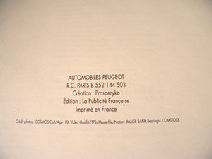 PEUGEOT automobiles catalogue général 1994