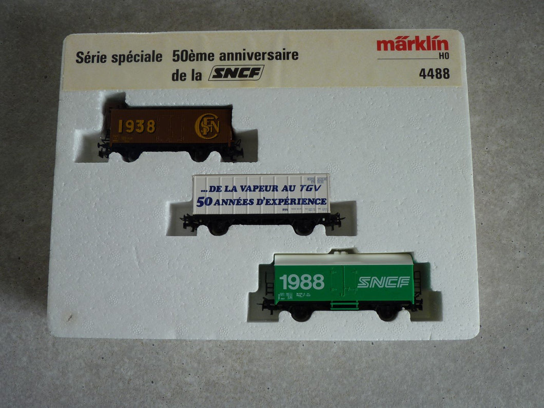 MARKLIN COFFRET DE 3 WAGONS SERIE SPECIALE 50E ANNIVERSAIRE DE LA SNCF REF 448 | eBay MARKLIN COFFRET DE 3 WAGONS SERIE SPECIALE 50E ANNIVERSAIRE DE LA SNCF REF 448 | eBay