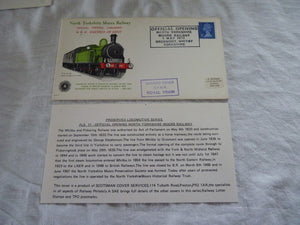 Enveloppe ferroviaire 1er jour - First day cover - North Yorkshire Moors Railway