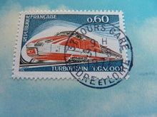 Charger l&#39;image dans la galerie, Carte postale TGV OO1 Exposition Philatélique Tours 1974