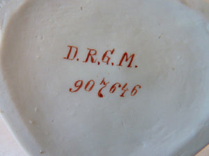LIPPE DETMOLD cendrier en porcelaine de SAXE avant 1918