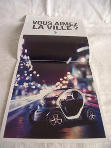 Prospectus  Renault TWIZY  Z.E. 2012